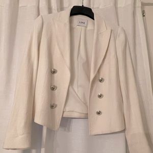 Creamy white LINI blazer